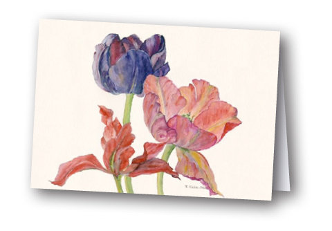 Grußkarte "Tulpen"