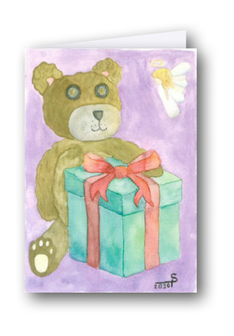 Weihnachtskarte "Der Teddy"